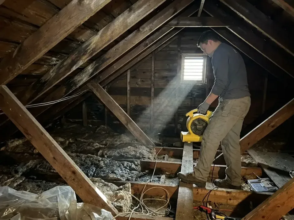 attic-water-damage-drying-proc-007 — frequently asked questions, Emergency Water Extraction & 24/7 Flood Response in Tangelo…